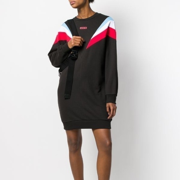 LEVI'S striped shoulder sweater dress - Picture 2 of 14